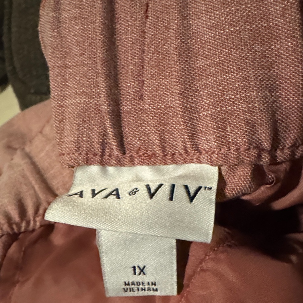 Ava & Viv ladies Rust Brown Joggers - Picture 6 of 7